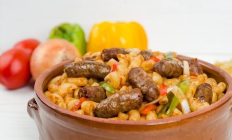 Sausage is one of the most famous Egyptian dishes