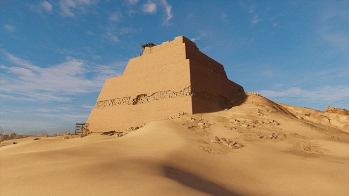 The Meidum pyramid, the royal tomb of king Sneferu