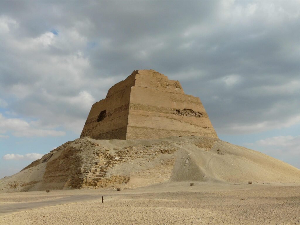 The Meidum pyramid, the royal tomb of king Sneferu