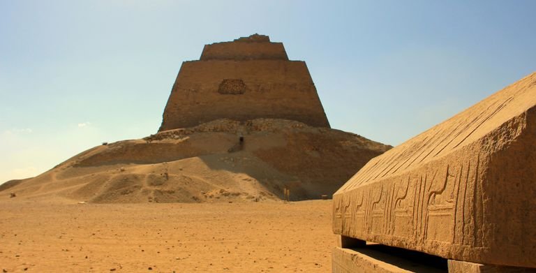 The Meidum pyramid, the royal tomb of king Sneferu