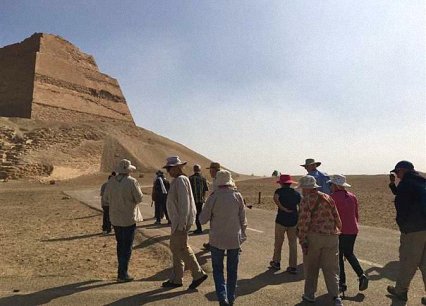 The Meidum pyramid, the royal tomb of king Sneferu