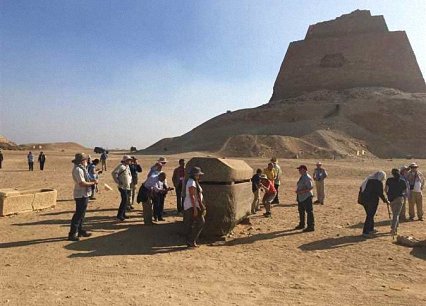 The Meidum pyramid, the royal tomb of king Sneferu