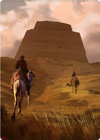 The Meidum pyramid, the royal tomb of king Sneferu