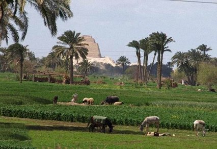 The Meidum pyramid, the royal tomb of king Sneferu